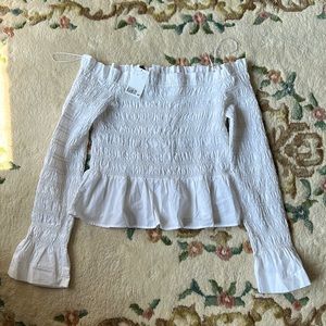 Off the should cotton blouse